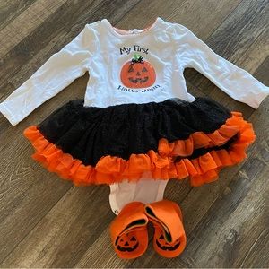 First Halloween outfit with matching booties